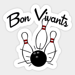 Bon Vivants Bowling Team Sticker